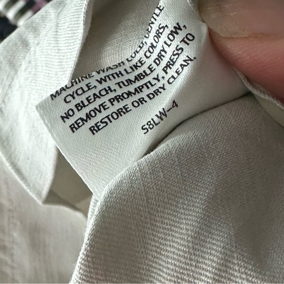 Eileen Fisher Women's Ivory  Linen Silk Trousers Size XL - Picture 8 of 10